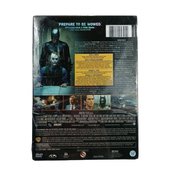 Batman The Dark Knight Le Chevalier Noir DVD Movie NEW 2008 - Picture 2 of 3